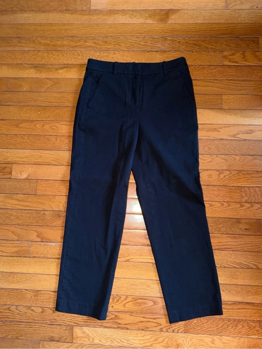 J. Crew Women's Kallie Black Straight-Leg Pants